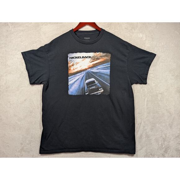 Nickelback All the Right Reasons Band Shirt Black Size X-Large - Picture 1 of 6